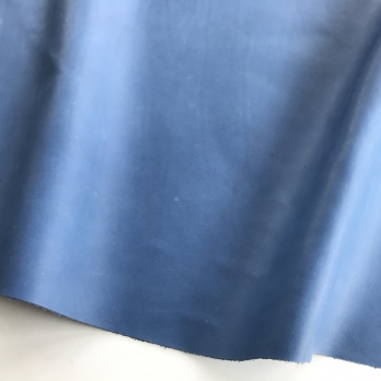 Кожа вороток галантерейная 02 голубая 1,1-1,3 мм 4 сорт